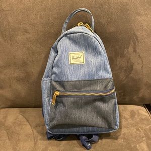 Herschel mini denim backpack